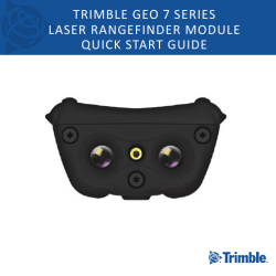 Trimble Geo 7 Series: Rangefinder Module Quick Start Guide