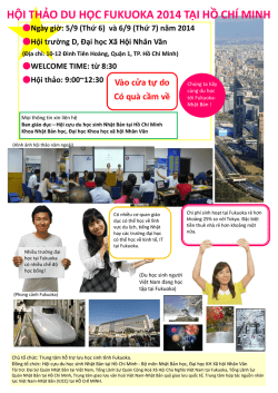hội thảo du học fukuoka 2014 tại hồ ch&iacute; minh