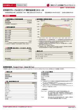 好利回りグローバルCBファンド（限定追加型）2012－08