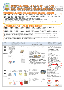 資源ごみの正しい分け方・出し方