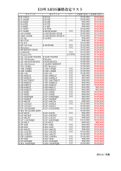 20140401 EDWARDS価格改定リスト