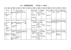 EC教育課程 中学校編