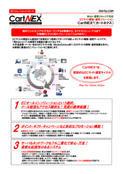 ECオールインソリューションという選択。 メール配信もアクセス解析も