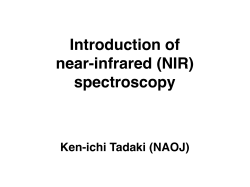 Introduction of near-infrared (NIR) spectroscopy