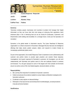 Job Title - Security Response