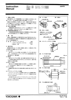 ーnstructi。n FXー囗一DV (V入力・ソ2ト可変形) JUXTA