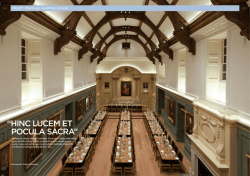 HINC LUCEM ET POCULA SACRA