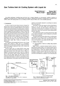 Gas Turbine Inlet Air Cooling System with Liquid Air,Mitsubishi