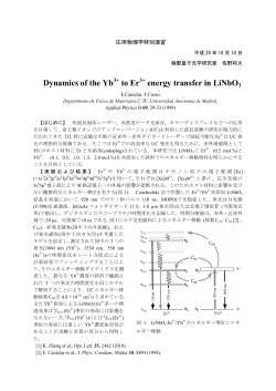 Dynamics of the Yb to Er energy transfer in LiNbO3