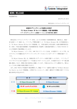 SI Object Browser ER Ver.8.0 中国語版