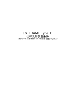 ES-FRAME Type-C 仕様及び設置条件(5インチ）.xlsx