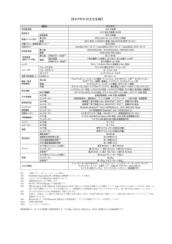 EX-FR10 の主な仕様