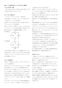 IMP リーグの試合方法 (ジュニアⅡは J2 と略記) 1.プレイするボード数
