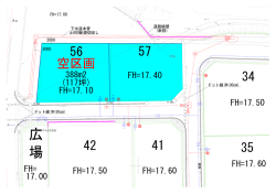388m2 (117坪) FH=17.10 FH=17.40 FH=17.50 FH=17.60 FH=17.50
