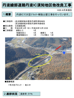 丹波綾部道路丹波IC須知地区他改良工事