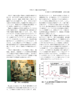 中性子三軸分光器 TAS-1 日本原子力研究開発機構 武田全康