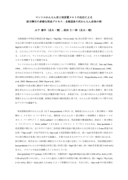 マントルかんらん岩と珪長質メルトの反応による 斜方輝石の多様な形成