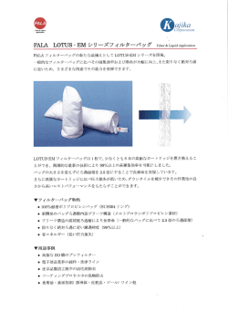 EMシリーズフィルターバッグ