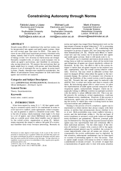 Constraining Autonomy through Norms