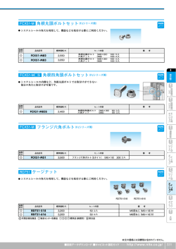 角根丸頭ボルトセット（FJシリーズ用）