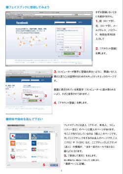 フェイスブックに登録してみよう 興味や趣味を選んで下さい 1 2 4 3 5