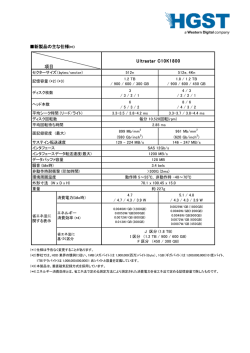 概略仕様 - HGST