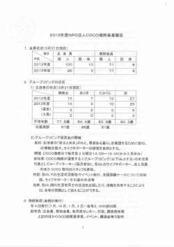 20ー 3年度NP。法人C。C。湘南事業報告