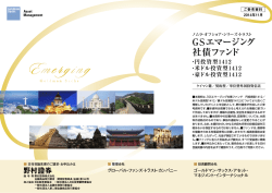 GSエマージング社債ファンド 円投資型1412/米ドル投資型