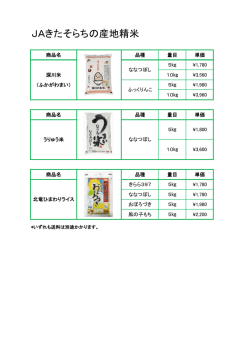 JAきたそらち の