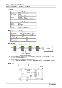 HA-RSDV-CONT-A ハードウェア仕様書