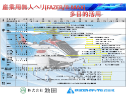 無人ヘリコプター活用事例