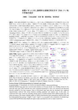 金属イオンに対し論理的な凝集応答を示す DNA ナノ粒 子界面の設計