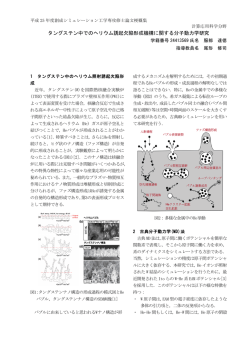 タングステン中でのヘリウム誘起欠陥形成機構に関する分子動力学研究