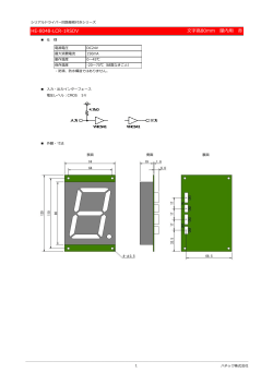 HE-8048-LCR-1RSDV 文字高80mm 屋内用 赤