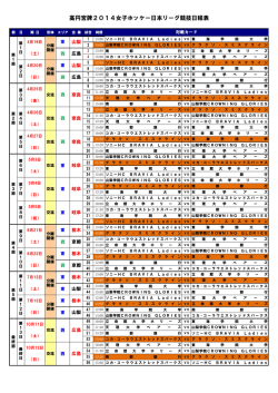 試合日程