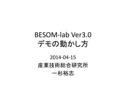 BESOM-lab Ver3.0 デモの動かし方