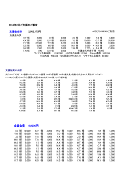 2014年2月1日～2014年2月28日のご報告(PDF)
