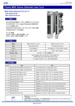 Zhone MXK Active Ethernet Line Card MXK Active Ethernet Line Card