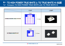TG HIGH POWER TRUE WHITE と TG TRUE WHITE Hi の比較