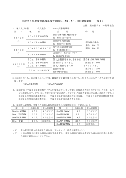 平成26年度東京都選手権大会(SB・AR・AP・HR)実施要項 （G4）