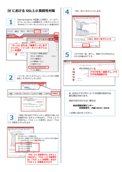 IE における SSL3.0 脆弱性対策