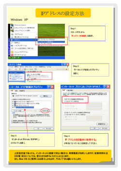 IPアドレスの設定方法