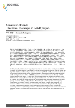 Canadian Oil Sands -Technical challenges in SAGD project