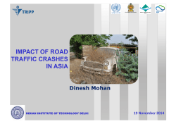 IMPACT OF ROAD TRAFFIC CRASHES IN ASIA
