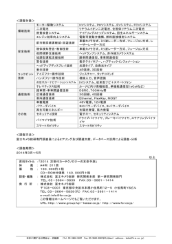 ＜調査対象＞ 環境技術 モーター駆動システム HVシステム、PHV
