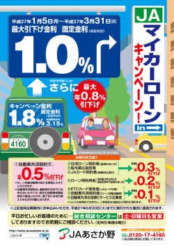 JAのマイカーローン
