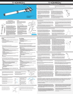 Notes: Thomson dropper post is warranted for 2 years again