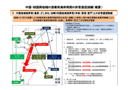 中国・四国両地域の漁業用海岸局間の非常通信訓練（概要）