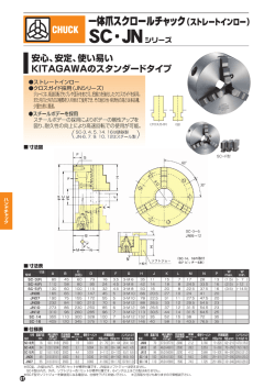 一体爪スクロールチャック (ストレートインロー)