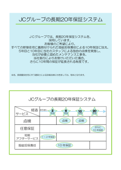 JCグループの長期20年保証システム
